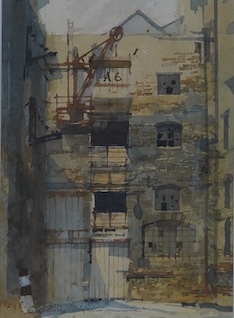 Grenville Cottingham (1943-2007), watercolour, 'Clink Street', 28 x 20cm. Condition - good